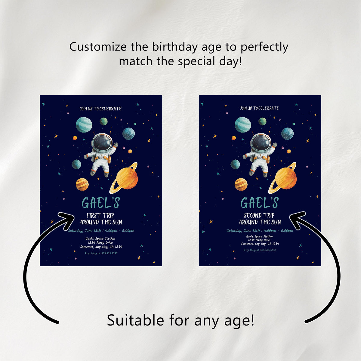 Astronaut Chocolate Wrappers, First Trip Around the Sun Candy Bar Wrappers, Astronaut First Chocolate Wrappers, Canva Template
