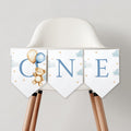 Teddy Bear High Chair Banner, Beary First Printable Bunting Flag