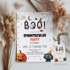 Editable Halloween Party Invitation Halloween Birthday Invitation Kids Costume Party Spooky Celebration Boy Digital Template Evite