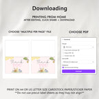 Pink Winnie the Pooh Thank You Card Template, Special Thanks