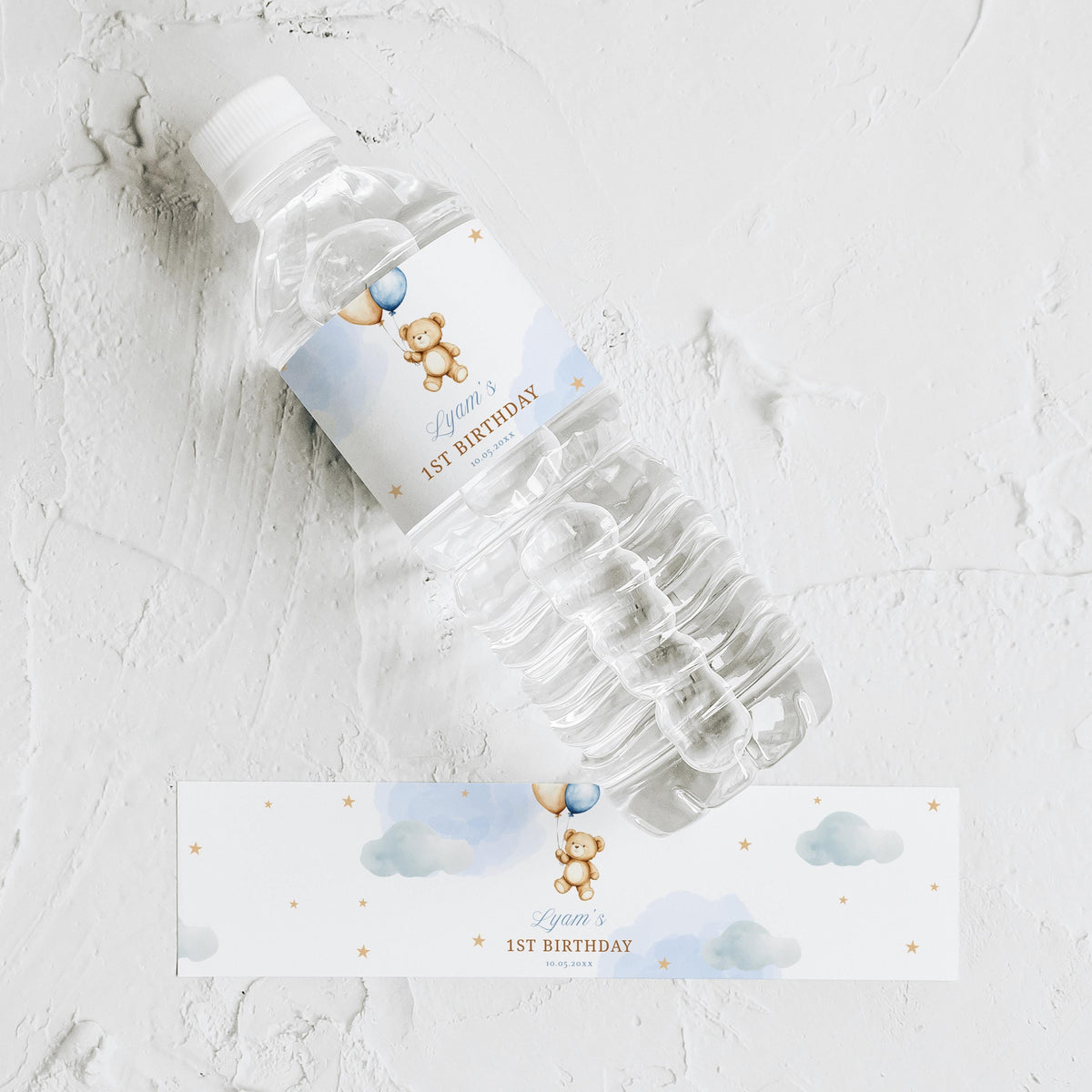 Teddy Bear Water Bottle Labels