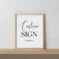 Minimalist Modern Custom Signs, Gender neutral, 8x10 Sign, Printable 1st Birthday Signs 9175
