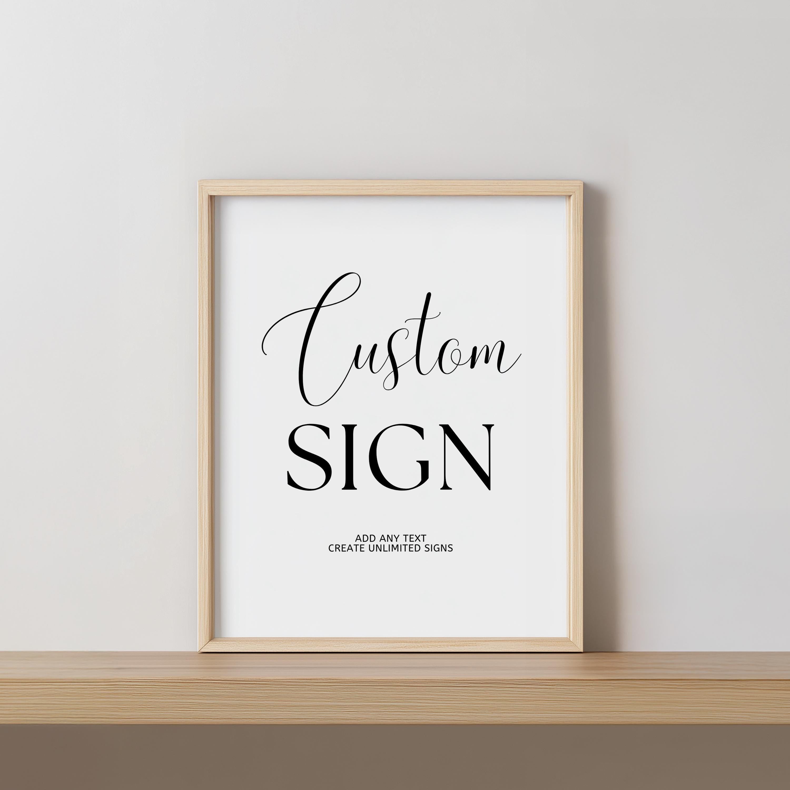Minimalist Modern Custom Signs, Gender neutral, 8x10 Sign, Printable 1st Birthday Signs 9175