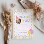 Fun to be One Thank You Card Template, Printable Thanks Card