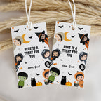Costume Party Favor Tag, Halloween Birthday Tag Download Printable Template