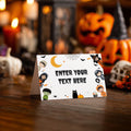 Editable Halloween Food Labels Halloween Costume Party, Pumpkin Witch Mummy Halloween Party, Name Card Party Decor Template Printable