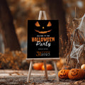 Halloween Pumpkin Face Party Welcome Sign, Halloween Pumpkin Face Party sign, Editable Template, Halloween Theme, Instant download