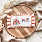 Circus Chocolate Wrappers, Carnival Candy Bar Label