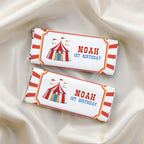 Circus Chocolate Wrappers, Carnival Candy Bar Label