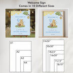 Blue Winnie the Pooh Party Bundle, Printable Birthday Decorations Party Set