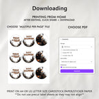 Editable Halloween Party Cupcake Toppers | Printable Cake Toppers | Instant Download Template