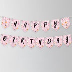 Pink Boo Ghost Birthday Banner: Halloween Party Decor (Printable Download) 9162