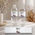 EDITABLE Rancing Car Birthday Bottle label, Fast Car Water Bottle Label Party decorations Instant Download Printable Templates 5987