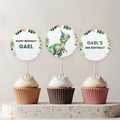Editable Dinosaur 3rd Birthday Cupcake Toppers | Dinosaur Three Rex Party Cake Toppers | Dinosaur Birthday Decorations | Download 9014