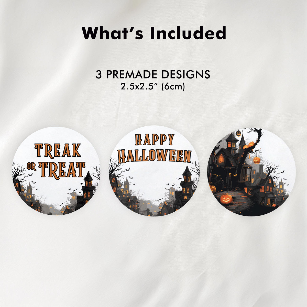 Editable Halloween Party Cupcake Toppers | Printable Cake Toppers | Instant Download Template