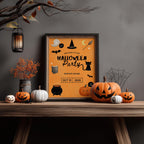 Editable Halloween Cute Costume Party Welcome Sign – Instant Download