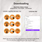 Editable Halloween Cute Costume Party Cupcake Toppers | Printable Cake Toppers | Instant Download