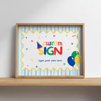 Fun to Be One Custom Sign,  Birthday 8x10 Custom Signs