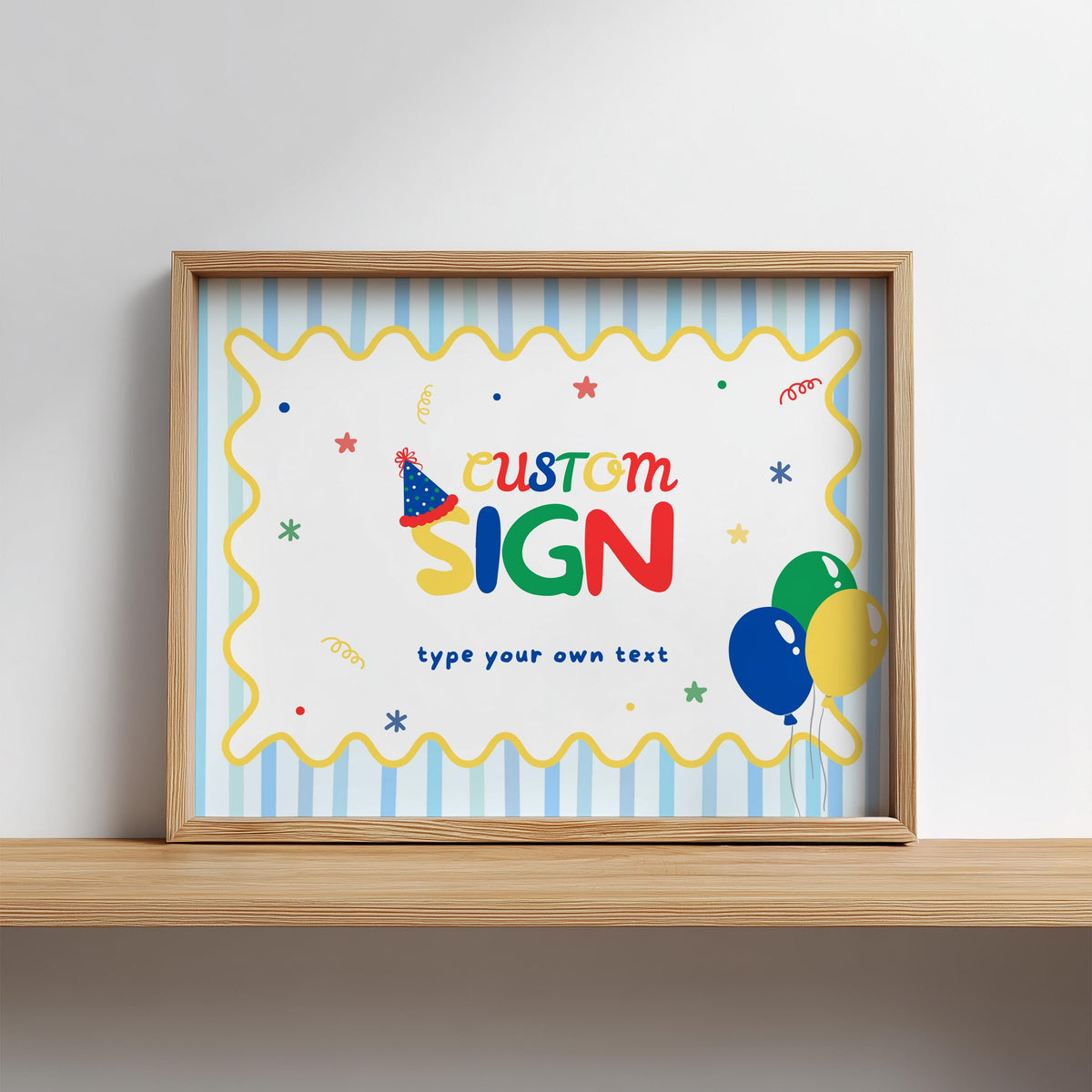 Fun to Be One Custom Sign,  Birthday 8x10 Custom Signs