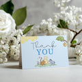 Blue Winnie the Pooh Thank You Card Template, Special Thanks