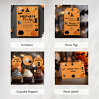 Editable Halloween Cute Costume Party Bundle | Printable Halloween Decorations | Instant Download