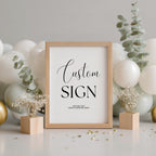 Minimalist Modern Custom Signs, Gender neutral, 8x10 Sign, Printable 1st Birthday Signs 9175
