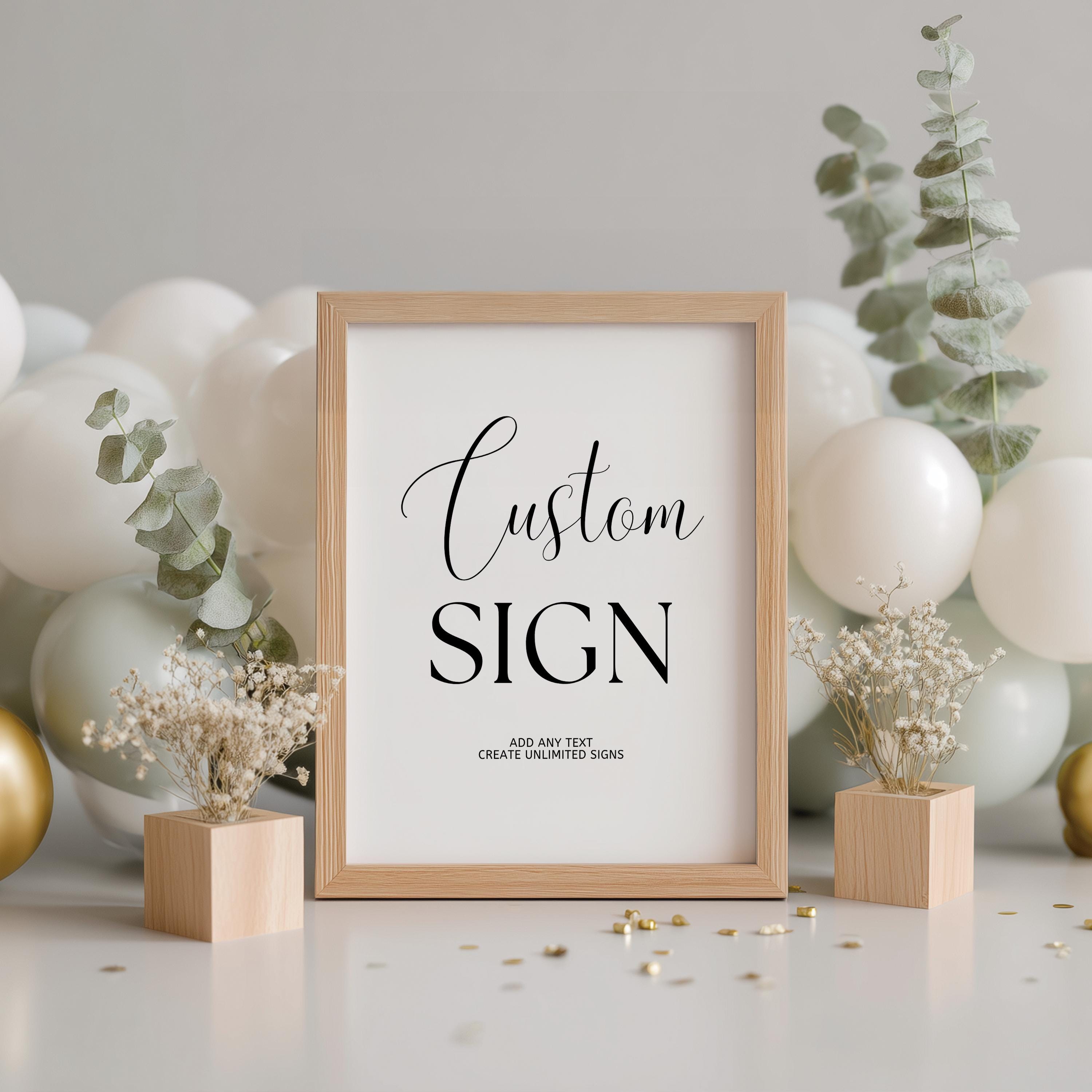 Minimalist Modern Custom Signs, Gender neutral, 8x10 Sign, Printable 1st Birthday Signs 9175