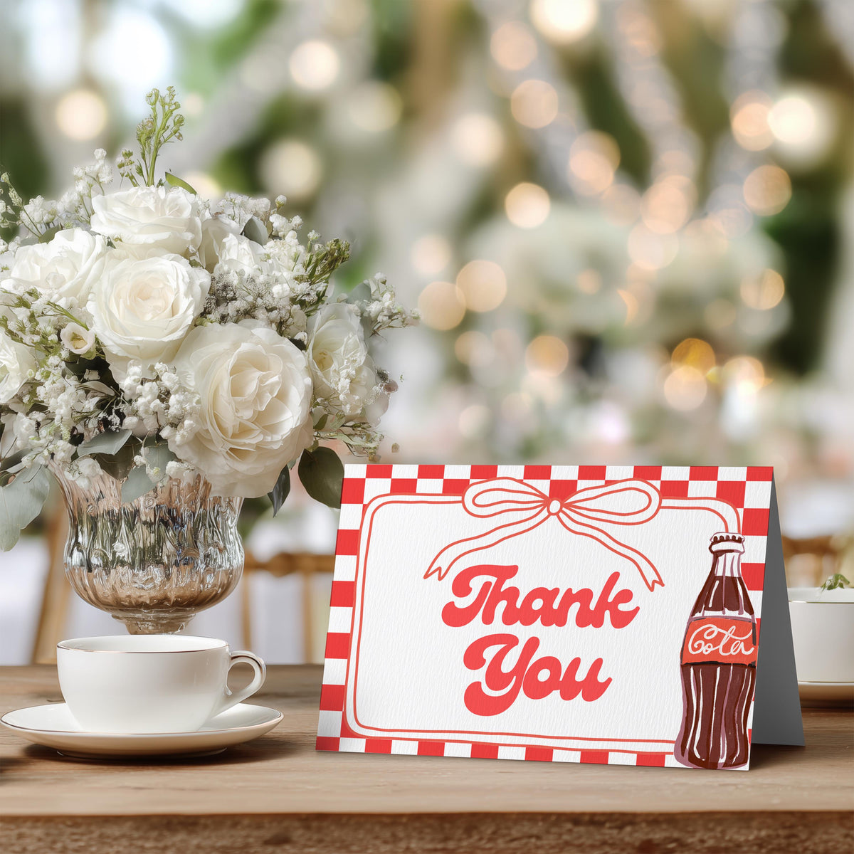 Ready to pop Thank You Card Template, Soda Special Thanks
