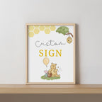 Winnie the Pooh Custom Sign, 8x10 Custom Label