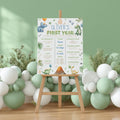 Dinosaur First Birthday Milestone Sign, Dinosaur 1st Birthday Milestone Board, Milestone Poster Printable, Baby First Year 9165