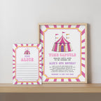 Pink Circus Time Capsule Sign, 1st Time Capsule
