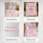 Pink Halloween Ghost Party Bundle: Editable Decorations (Digital Download)