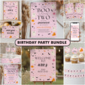 Pink Halloween Ghost Party Bundle: Editable Decorations (Digital Download)