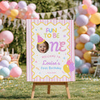Fun to Be One Welcome Sign, 1st Birthday Sign