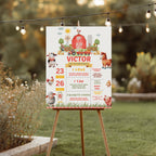 Farm Milestone Sign, Barnyard First 1st Birthday Milestone Board, Poster Printable